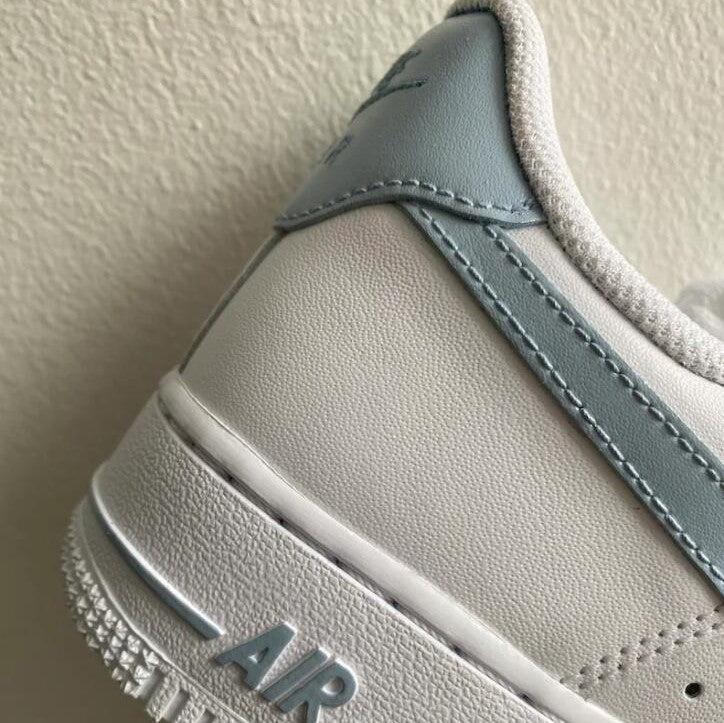 Custom Air Force 1 Light Blue Swoosh-shecustomize