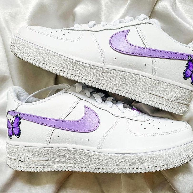 Custom Air Force 1 Purple Butterfly-shecustomize