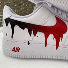 Custom Air Force 1 Red Ombre Drip-shecustomize