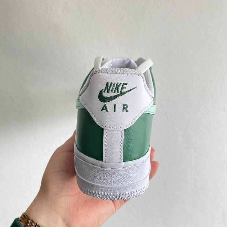 Custom Air Force 1 Sage Colour Block-shecustomize
