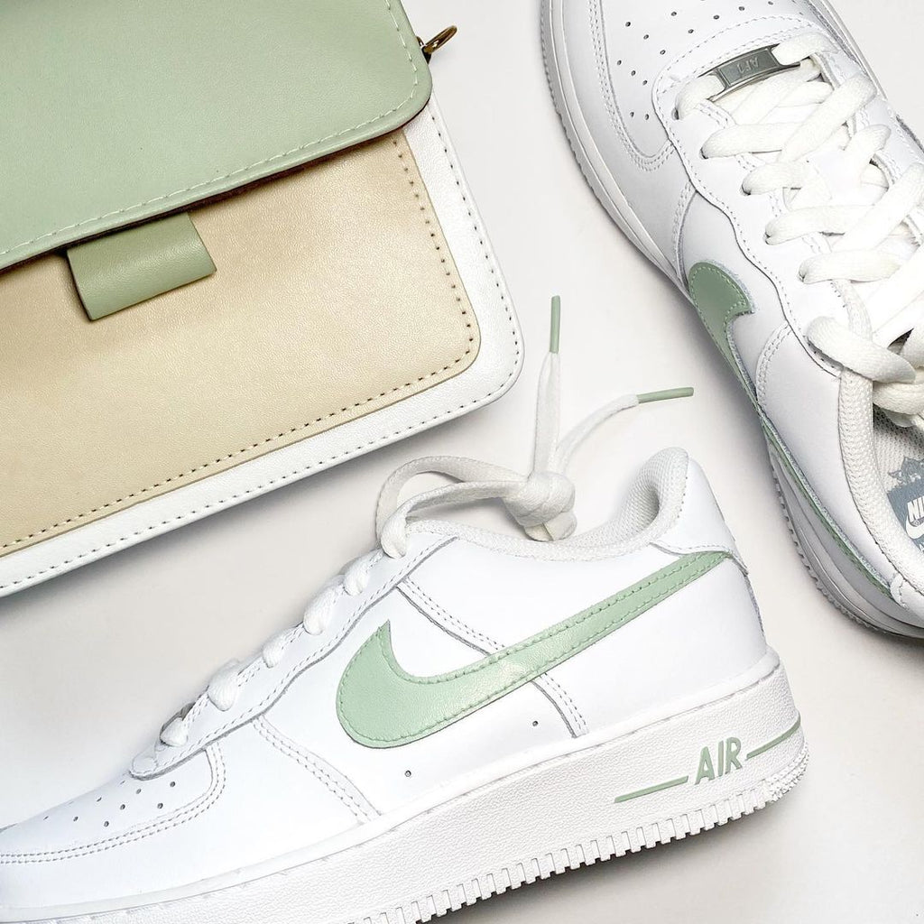 custom sage green air force 1