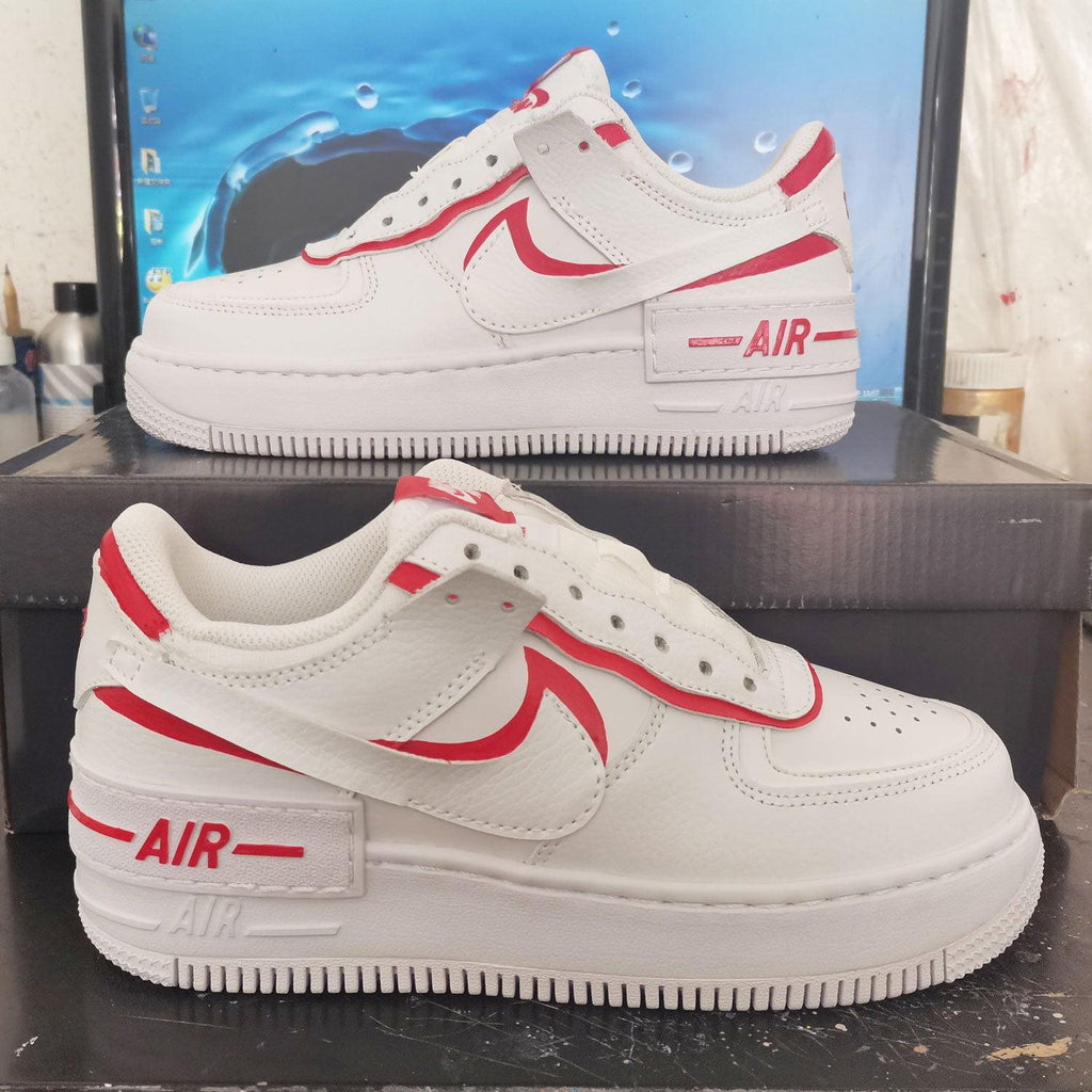 Custom Air Force 1 Shadow Red-shecustomize