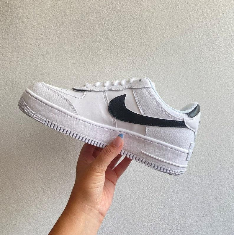 Custom Made Nike Air Force 1 Shadow Black-shecustomize