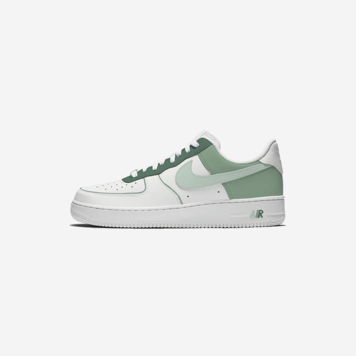 Custom Nike Air Force 1 Green-shecustomize