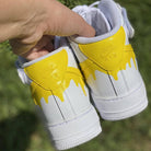 Custom Nike Air Force Ones Yellow-shecustomize