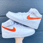 Custom Orange Nike Air Force Ones-shecustomize