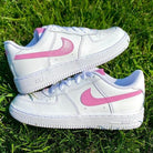 Custom Pink Nike Air Force Ones-shecustomize