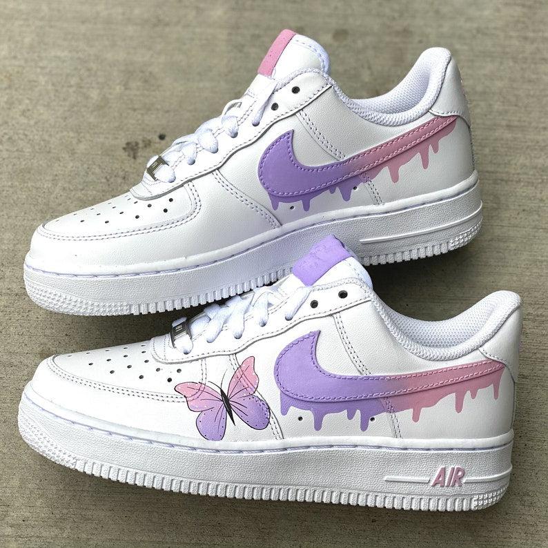 Purple rain cheap air force ones