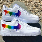 Custom Rainbow Nike Drip Air Force Ones-shecustomize