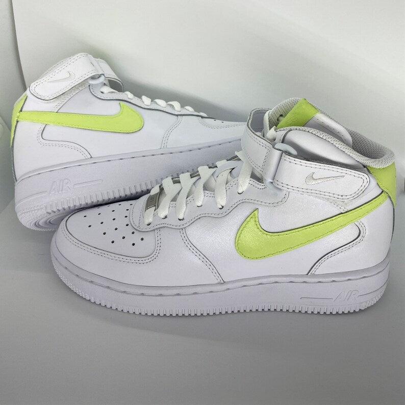 Custom Sage Nike Air Force Ones-shecustomize