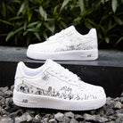 Grass Sketch Air Force 1s Custom Shoes Sneakers-shecustomize