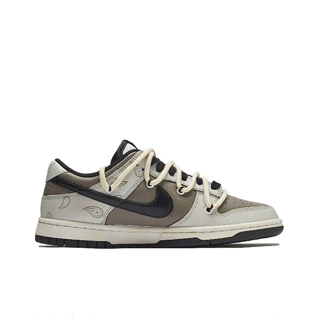 Gray Brown Custom Nike Dunk-shecustomize