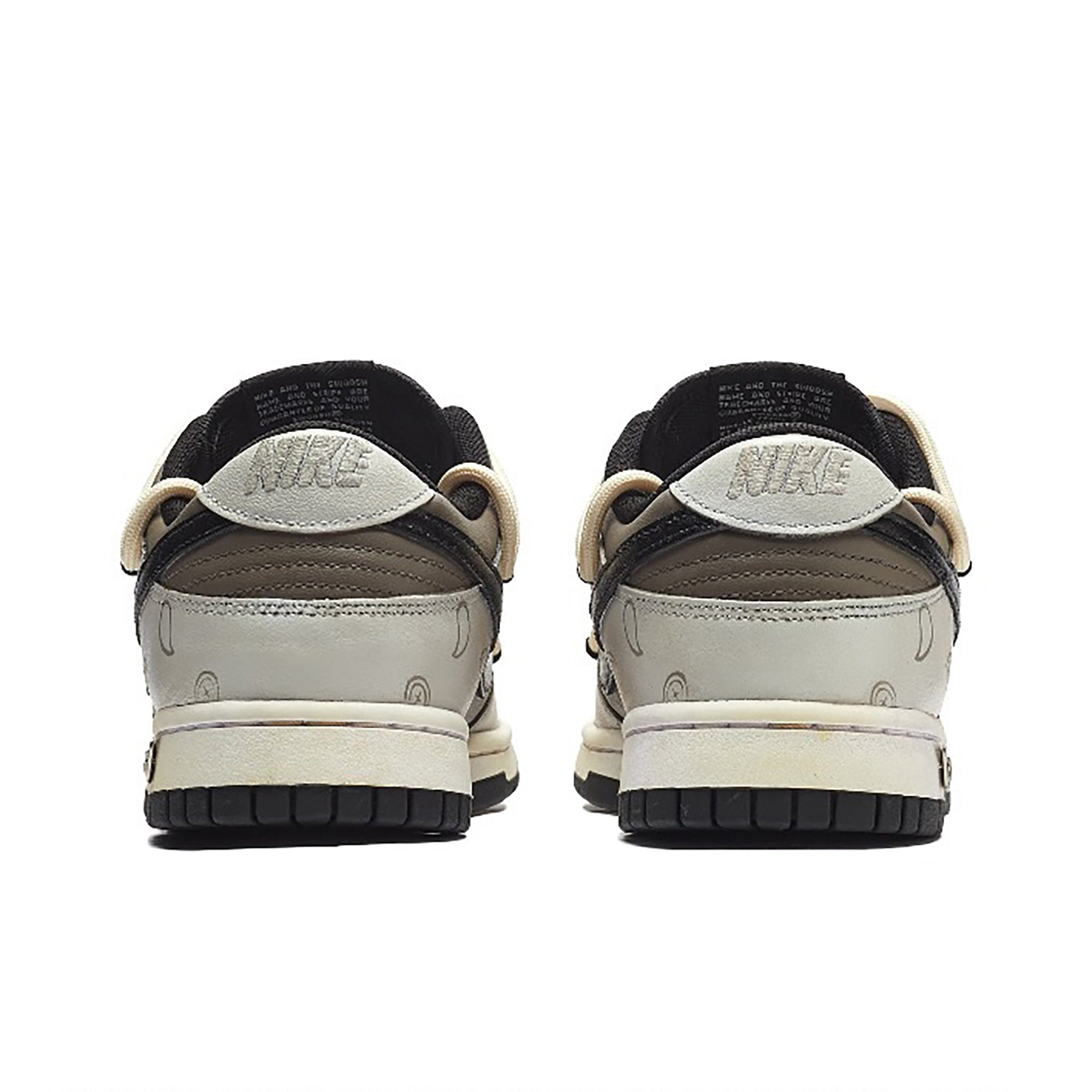 Gray Brown Custom Nike Dunk-shecustomize