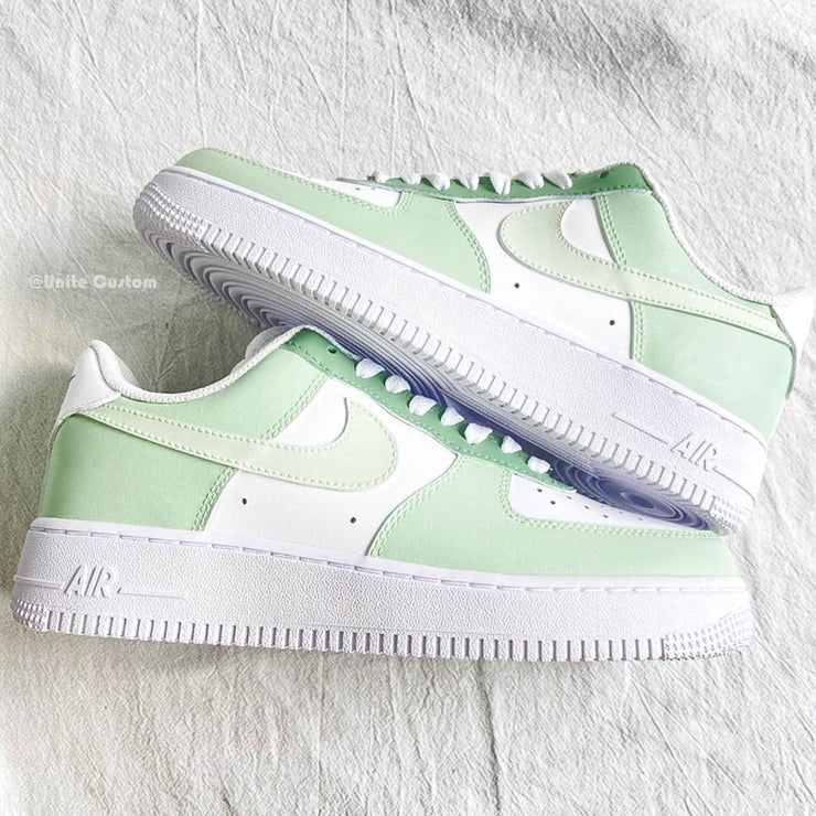 Green Custom Air Force 1 – SHECUSTOMIZE