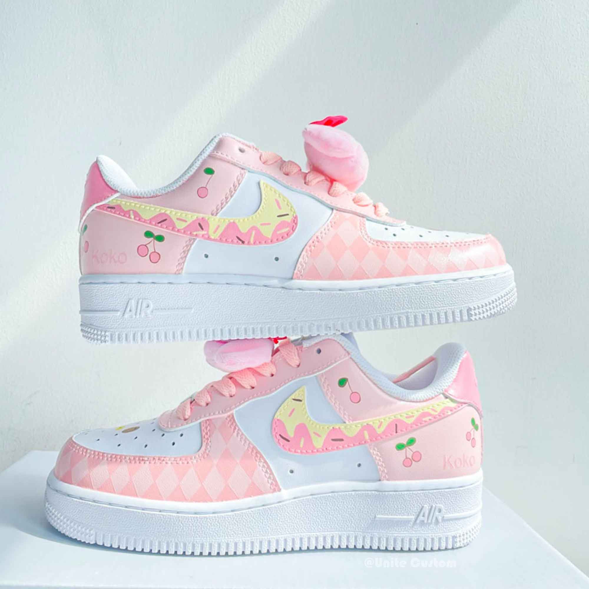Melody Pink Custom Air Force 1-shecustomize