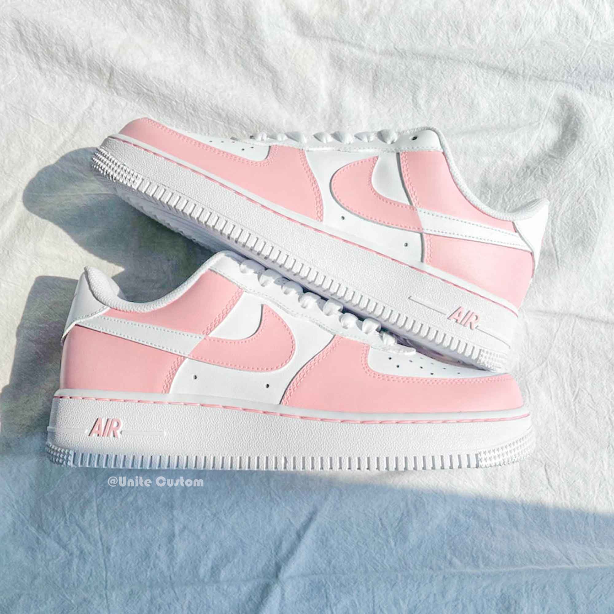 White and pink air cheap forces