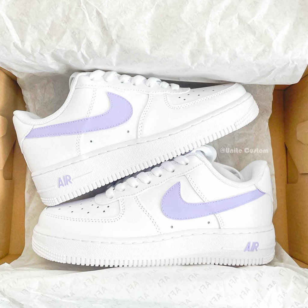 Purple Custom Air Force 1-shecustomize