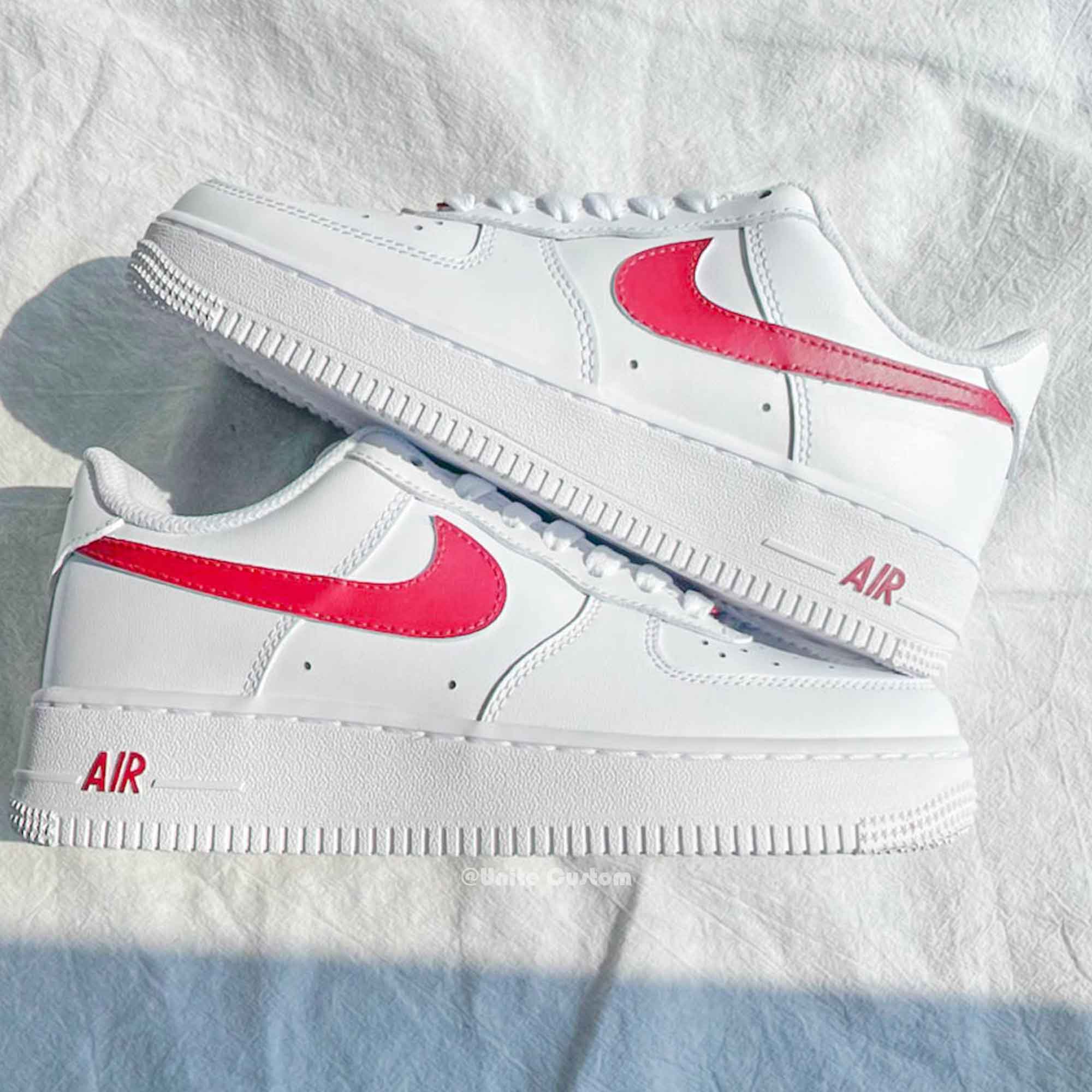 Red Custom Air Force 1-shecustomize