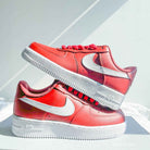Red White Custom Air Force 1-shecustomize
