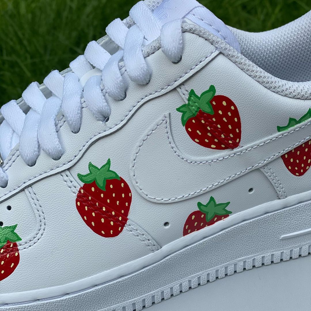 Strawberry Air Force 1’s-shecustomize