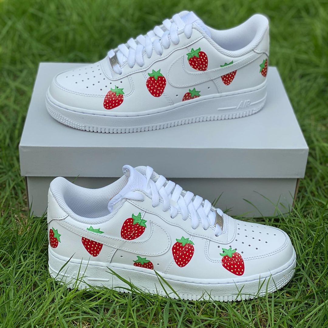 Strawberry Air Force 1’s-shecustomize