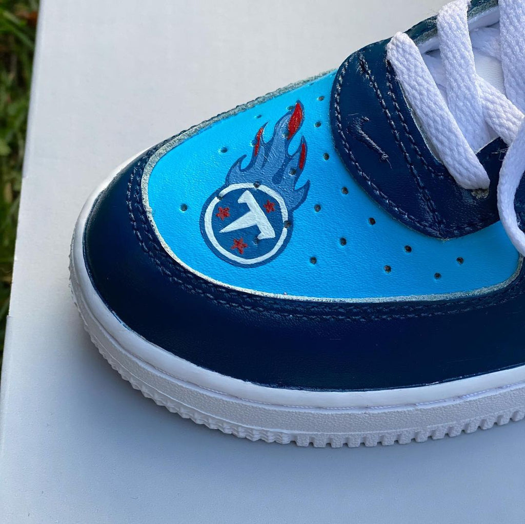 Tennessee Titans Custom Air Force 1’s-shecustomize
